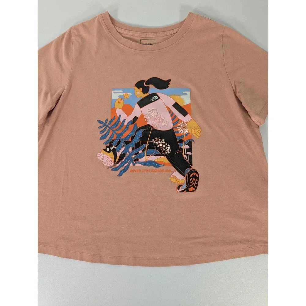 North Face Shirt Womens 1X Graphic International Womens Day Never Stop Exploring - Picture 7 of 10